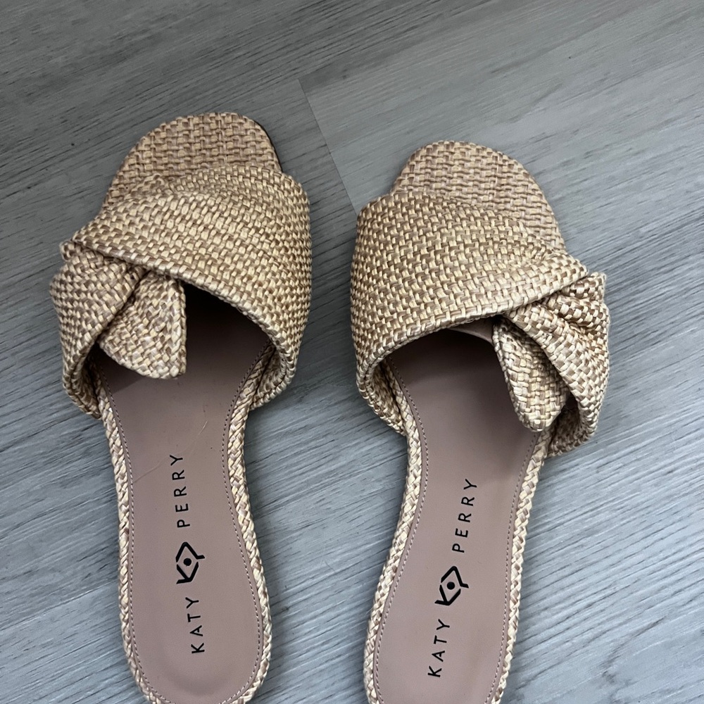 Katy Perry Collections Beige Woven Sandals